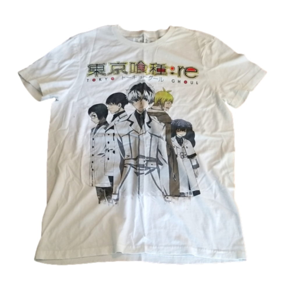 Hot Topic Tokyo Ghoul : RE Men's White Tee - Picture 1 of 5